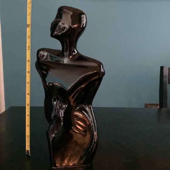 Vintage Mid Century Ceramic Shiny Glaze Female Figurine - Picture 5 of 13